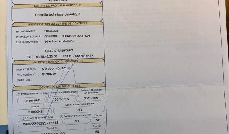 Porsche 997.2 Carrera 4S 3.8 PDK Coupé – 2008 ( MOD 2009 ) – Vendue complet